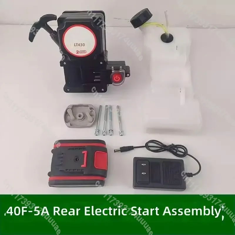 G45LTU430 2 Stroke Lawn Mower Recoil to Electric Start Conversion Kit Pull Start to Electric Starter Replacement Parts
