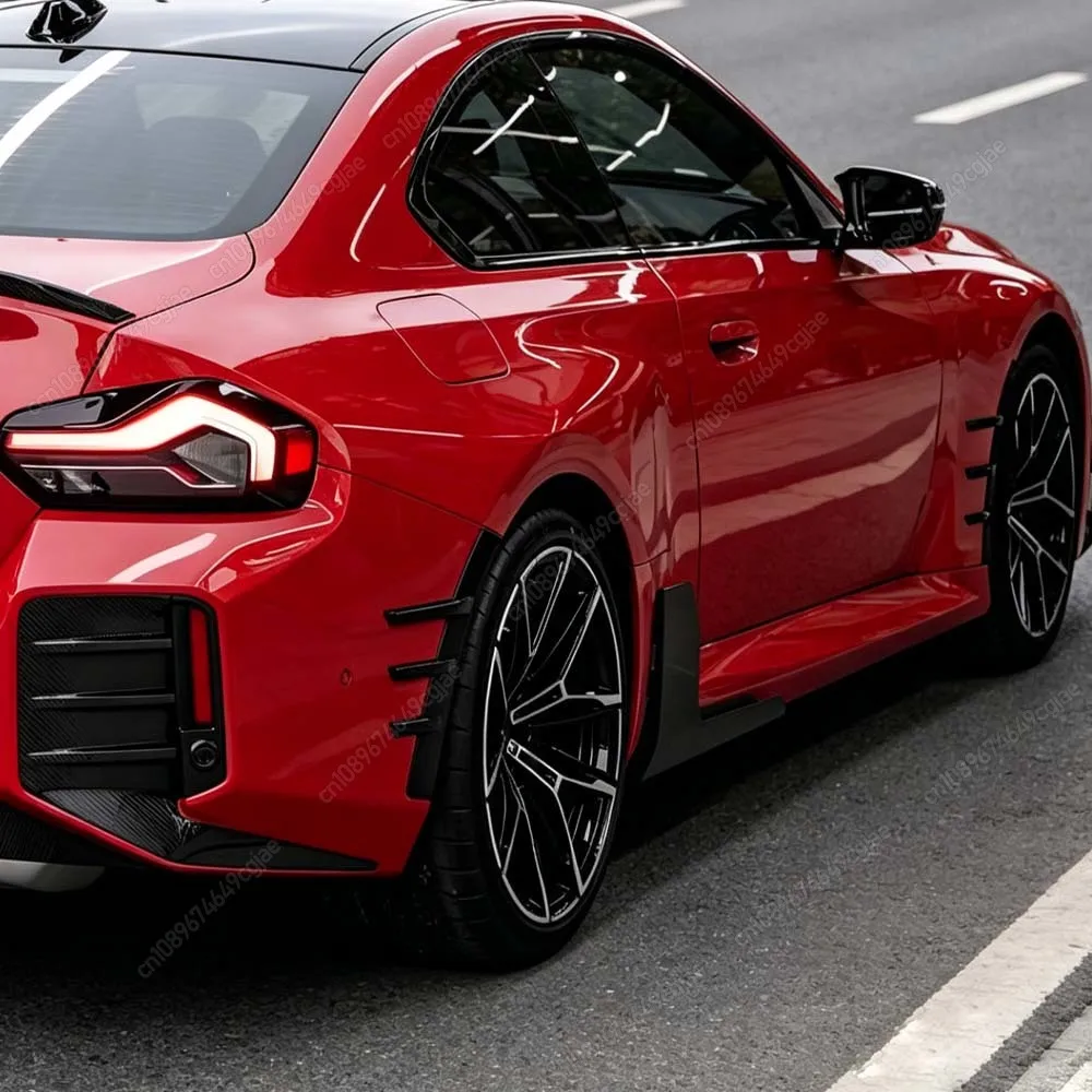 

MP Style Car Front / Rear Bumper Side Fender Trim Cover Side Spats Canards For BMW 2 Series M2 G87 2023-2024 ABS Tuning Body Kit