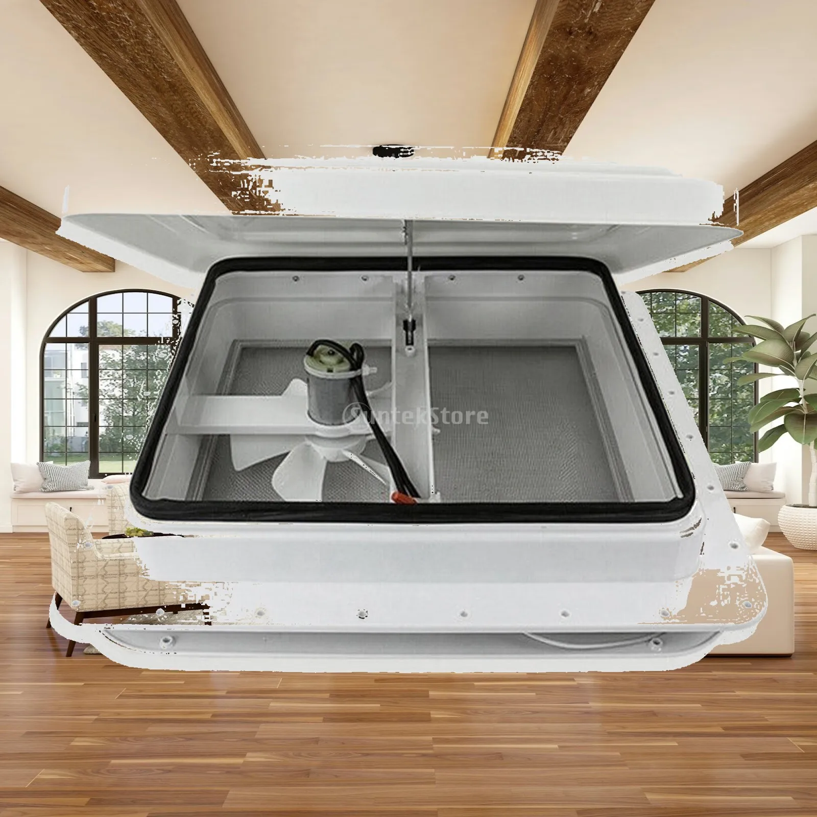 RV Roof Vent with Fan Manual RV Roof Vent Fan Waterproof for Motorhomes