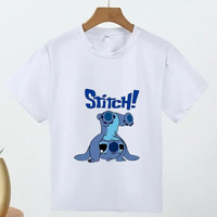 Lilo & Stitch Tshirt for Kids Anime Summer Fashion Multiple Children's Cartoon Boy Girls T-shirts Men Women Short Sleeve