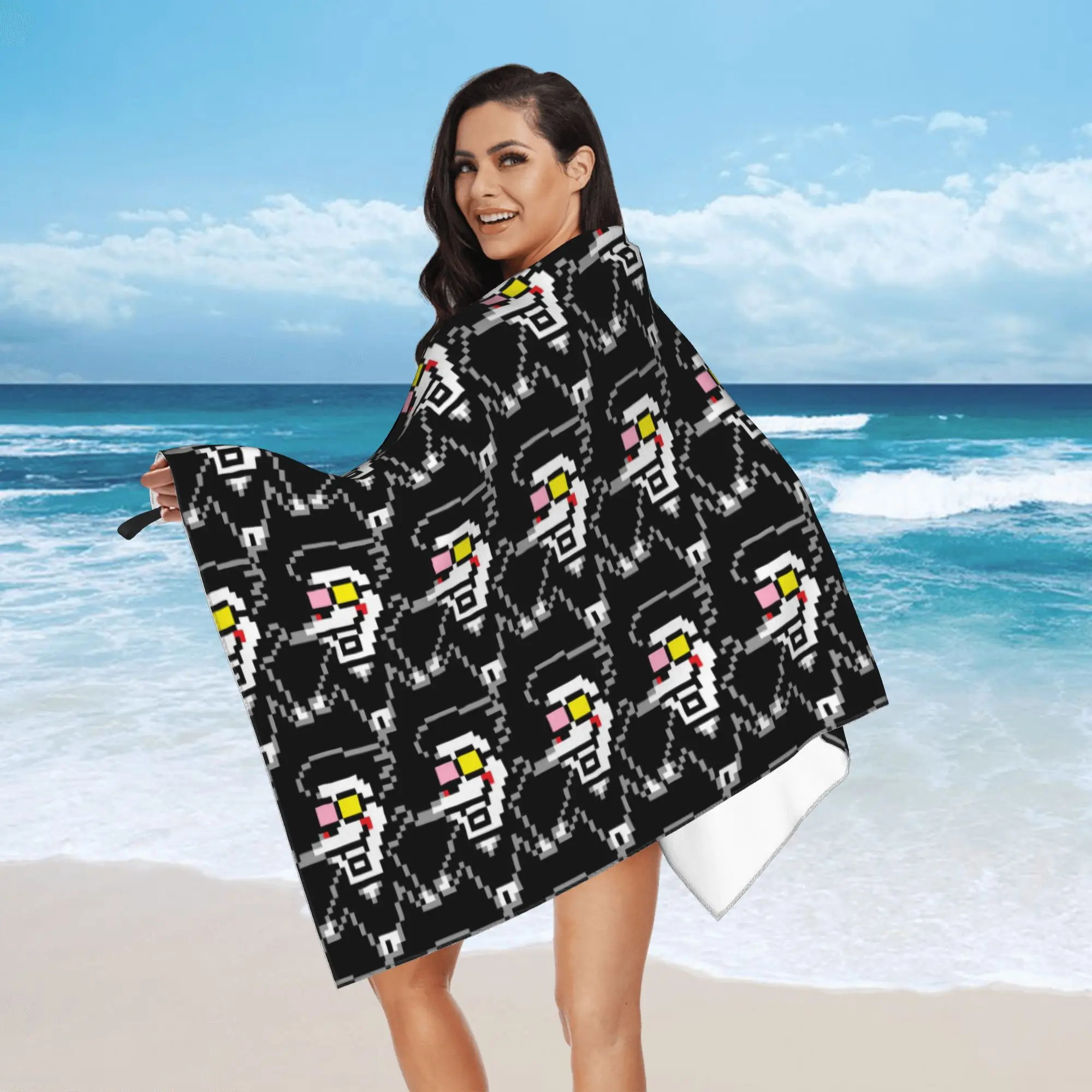 Deltarune Chapter 2 Spamto Beach Towel Soft Microfiber Quick Dry Absorbent Quick Towels For Yoga