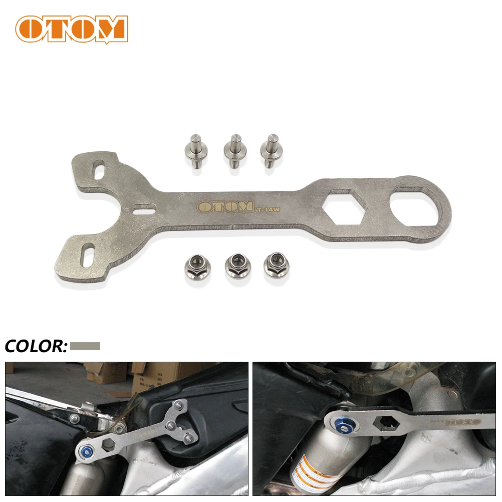 

OTOM Motorcycle Adjustment Wrench Tool Rear Shock Absorber Oil Seal Seat Remove Spanner Universal For Quad Bike ATV Dirt Bike