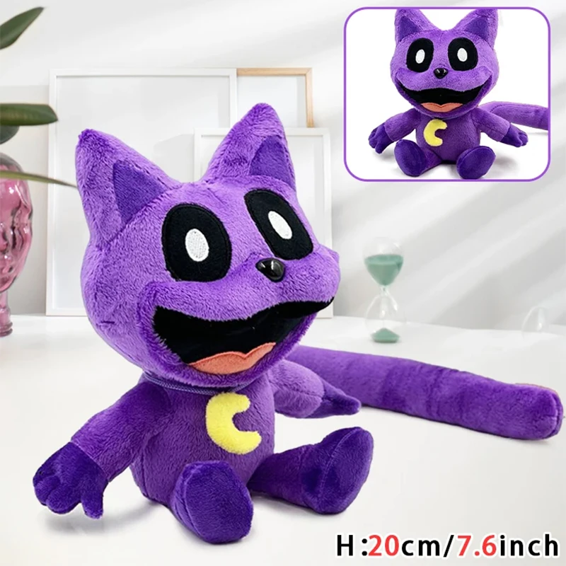 Kawaii Smilinged Critters Plush Toys Hopscotch Cat Nap Soft Stuffed Doll Toys Anime Action Figures Plush Toys Gift for Kids Gift