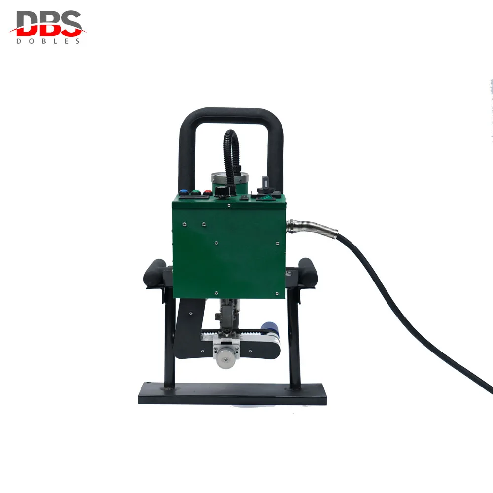 ماكينة ختم القماش المشمع البلاستيكية شبه الأوتوماتيكية DHL Fedex UPS لحام الهواء الساخن لحمام السباحة