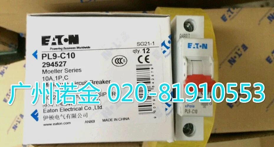 EATON   1P 10A  PL9-C10   6KA   100% new and original