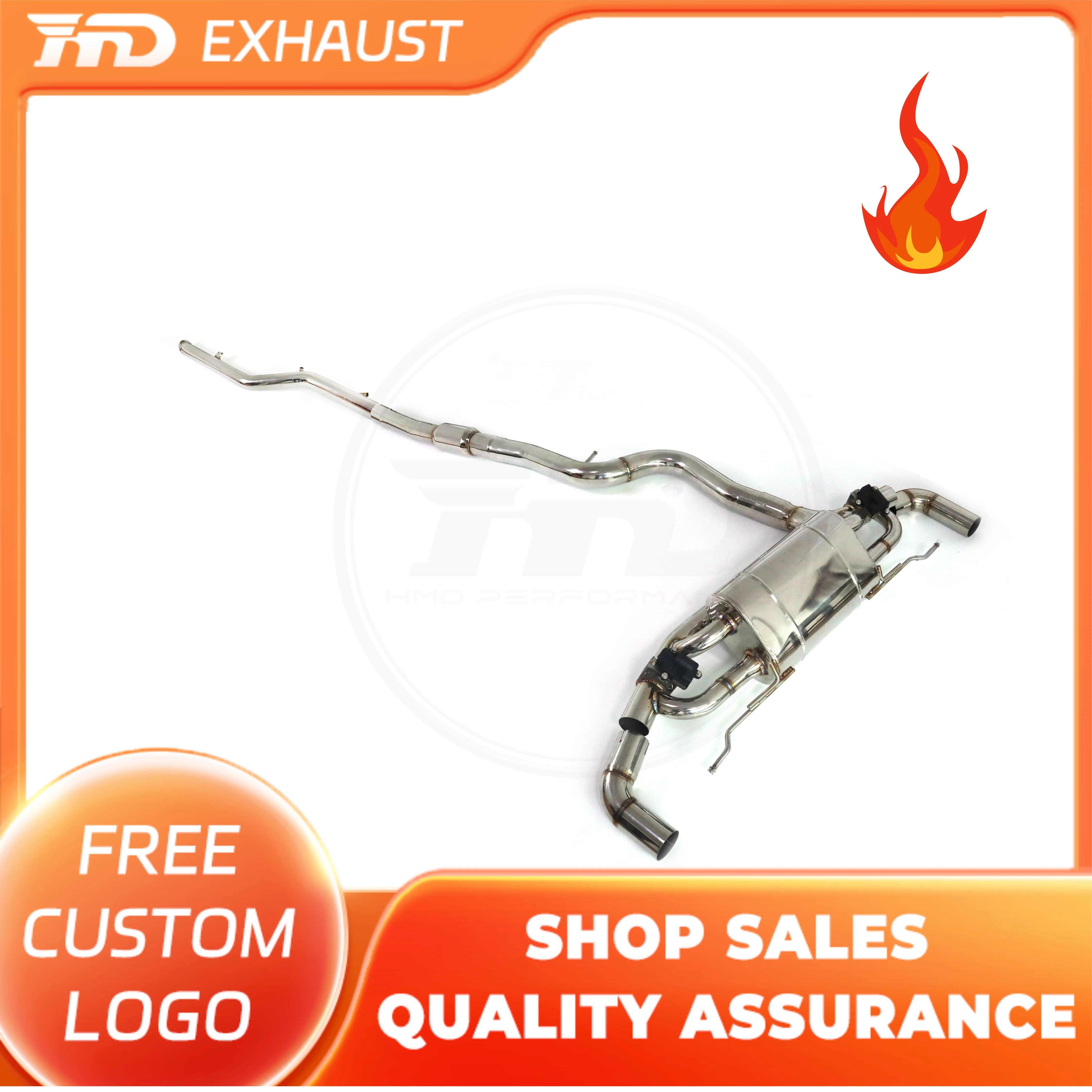 

HMD Exclusive customization Hot sale Exhaust System Stainless Steel Performance Catback for BMW 320i G20 B48 With valve car