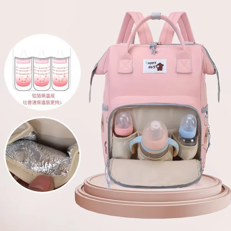 New Diaper Bag Baby Nappy Bag Mummy Bag Backpack Waterproof Storage Handbag Outdoor Travel Mommy Maternity Bags for Baby Stuff