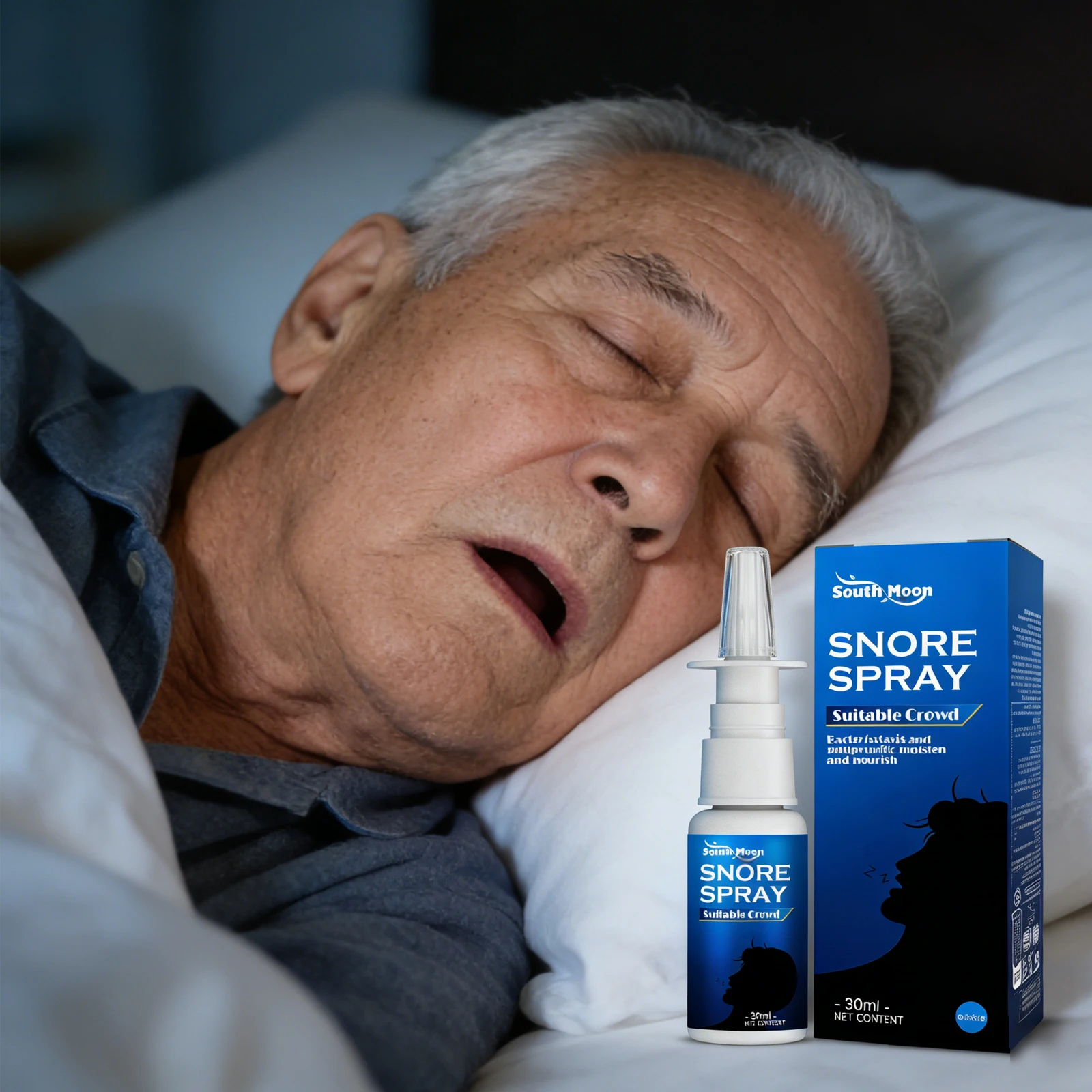 Spray para dejar de roncar, mejora la calidad del sueño, alivia la congestión Nasal, elimina el mal aliento, promueve el mejor aliento, líquido antironquidos
