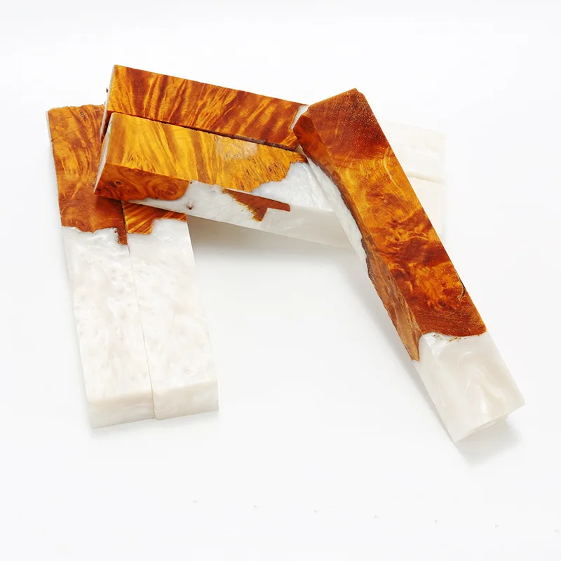 1pc 20x20x120mm HM Burl Pen Blank Colorful Stabilized Maple Wood Pen Material Knife Handle Material Blank