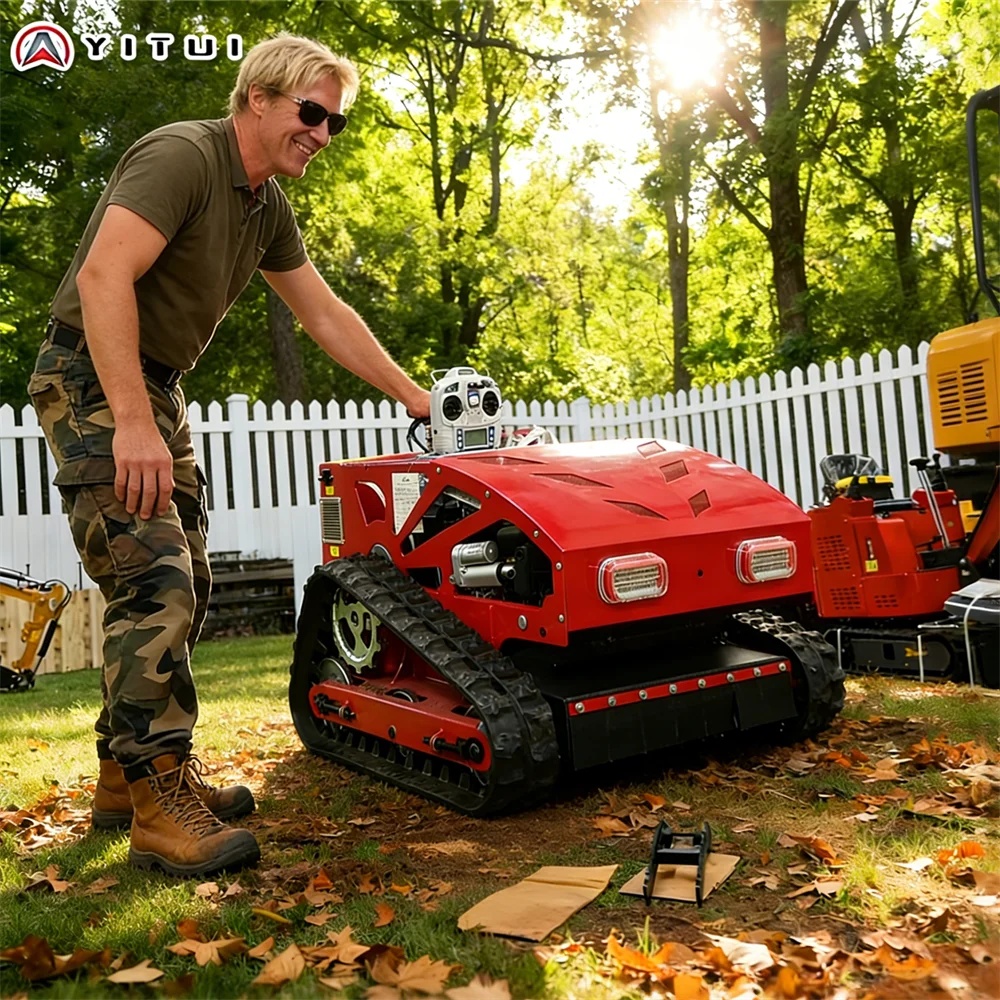 

1000mm Cutting Width Small Remote Control Lawn Mower Ce Certification Automatic Obstacle Avoidance Small Lawn Mower