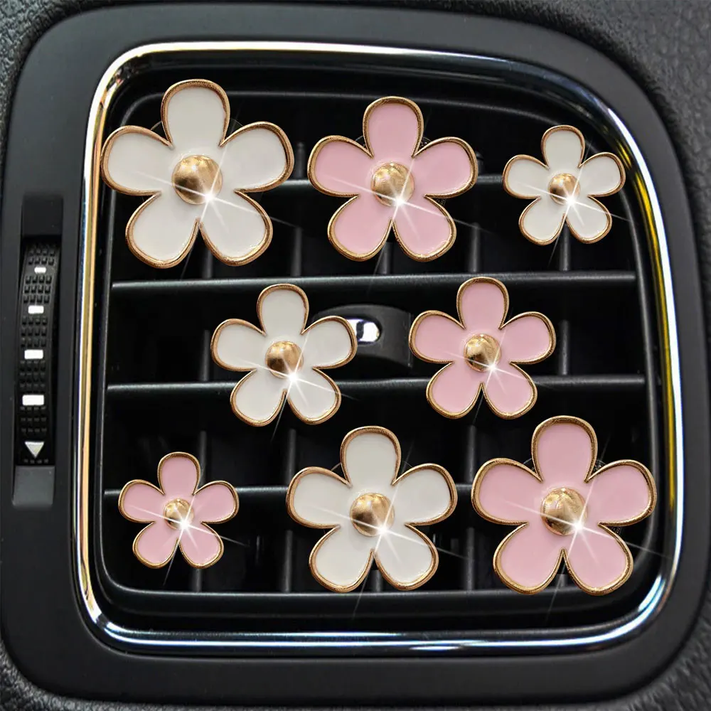 

Cute Flower Aromatherapy Car Air Outlet Decoration Perfume Clip Air Freshener Colorful Flora Decor Auto Accessories