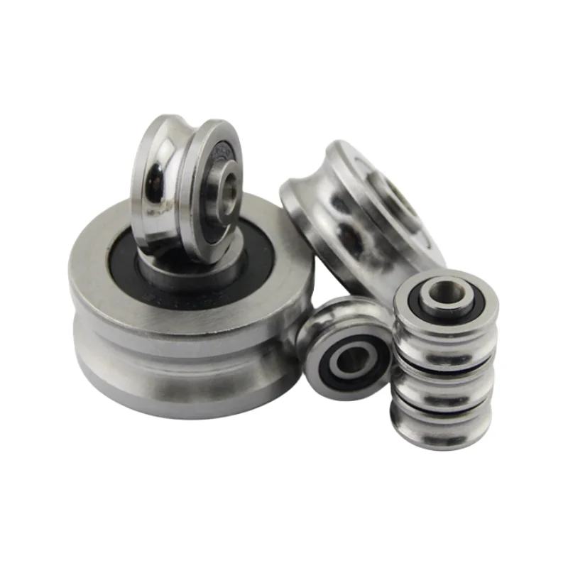 Track guide roller bearing SG10 SG15 SG66 SG20 SG25 SG35 U Groove pulley wheel ball bearings (Double row of balls)