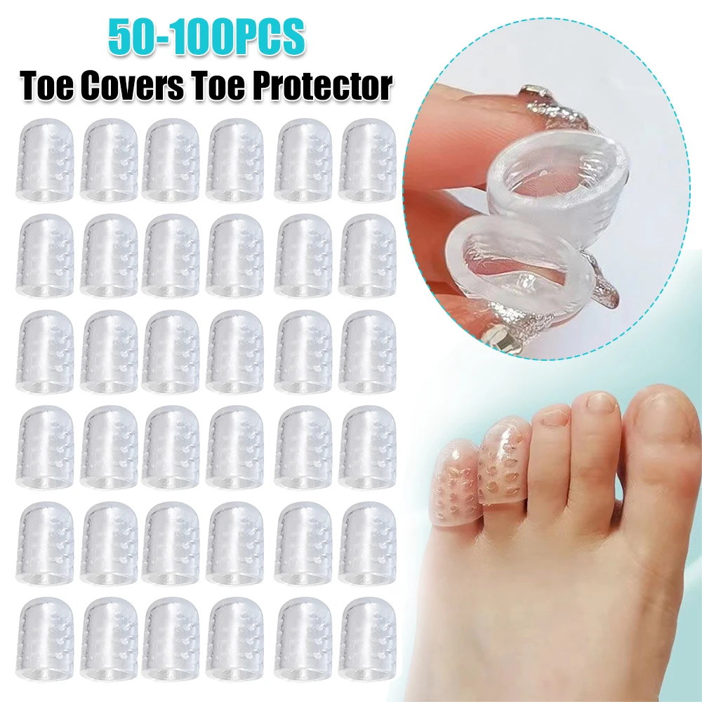 حماية أظافر القدم، أغطية أصابع القدم من راتينج السيليكون قابلة للتنفس، حماة لتخفيف الألم، شفافة مقاومة للاهتراء للرجال والنساء #1