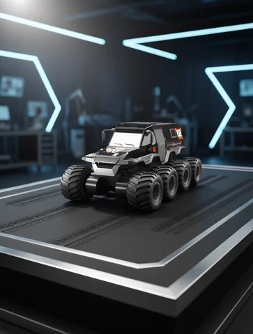  JJRC Q137 8x8 2.4G Remote Control Car 8wd Off-road Amphibious Stunt Vehicle 8-Wheel Speed Racing Truck Waterproof Crawler Toys