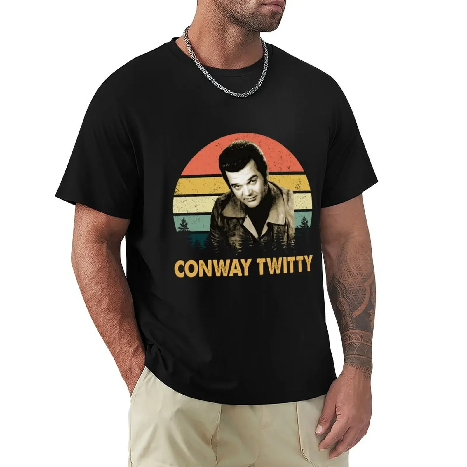 Vintage Conway Twitty T-Shirt sweat man clothes mens graphic t-shirts pack