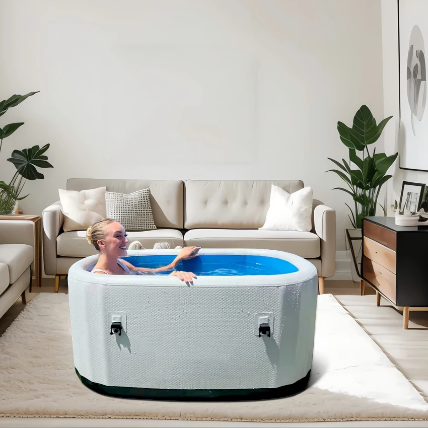 Athletes Portable Recovery Ice Water Bath Pvc Inflatable 2 Person Cold Plunge Ice Tub For Adults Portable Ice Bath