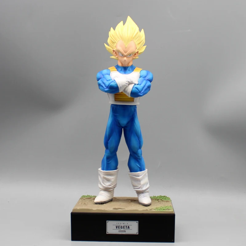 30cm Dragon Ball Z Action Figure Vegeta Figuras with Two Heads DBZ Manga Figurine Toy Anime GK Statue Model Doll Peripheral Gift