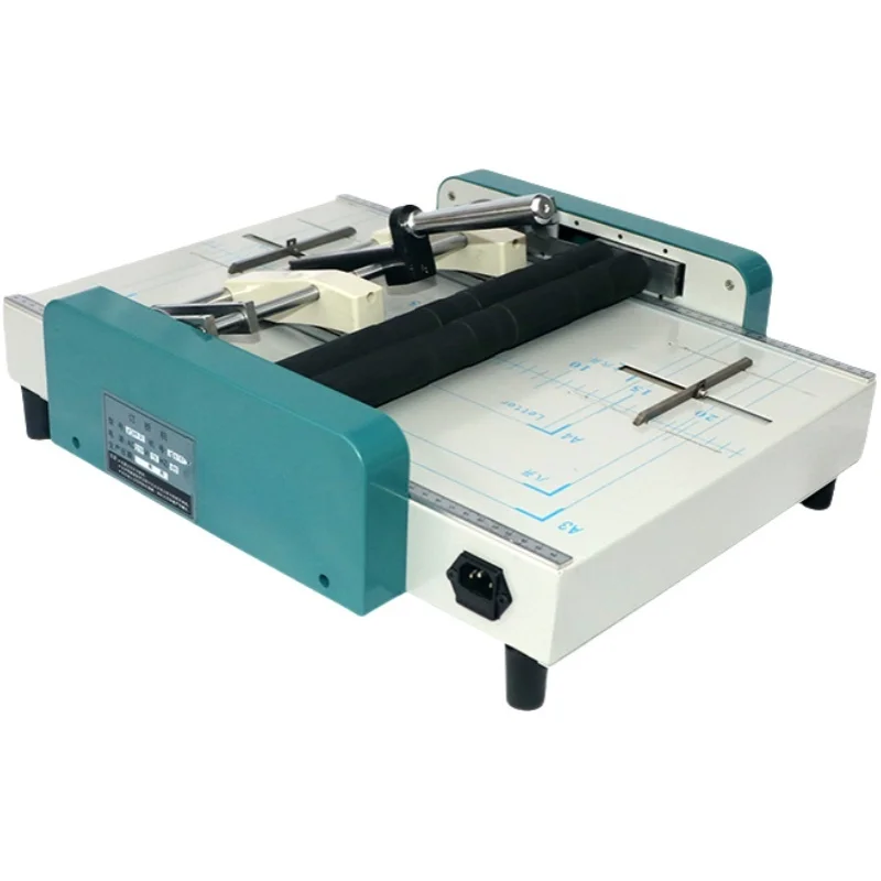 Automatic Desktop A4/A3 Small Adhesive Electric Book Bidding Text Bookbinding Machine Stapling and Folding Machine