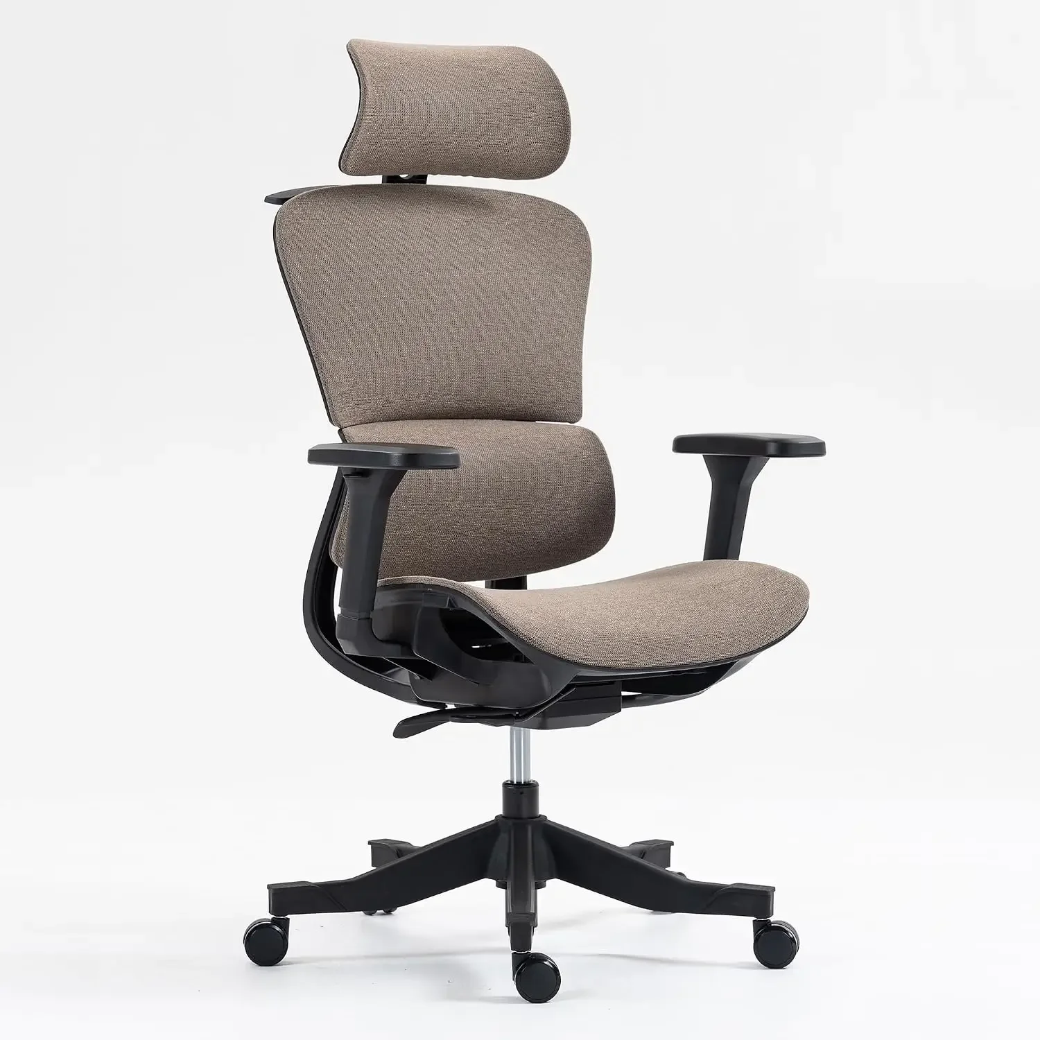 High Back Mesh Office Chair with Headrest - Ergonomic,Adjustable Height Recliner,Breathable Fabric+Mesh Design for Home/Office B