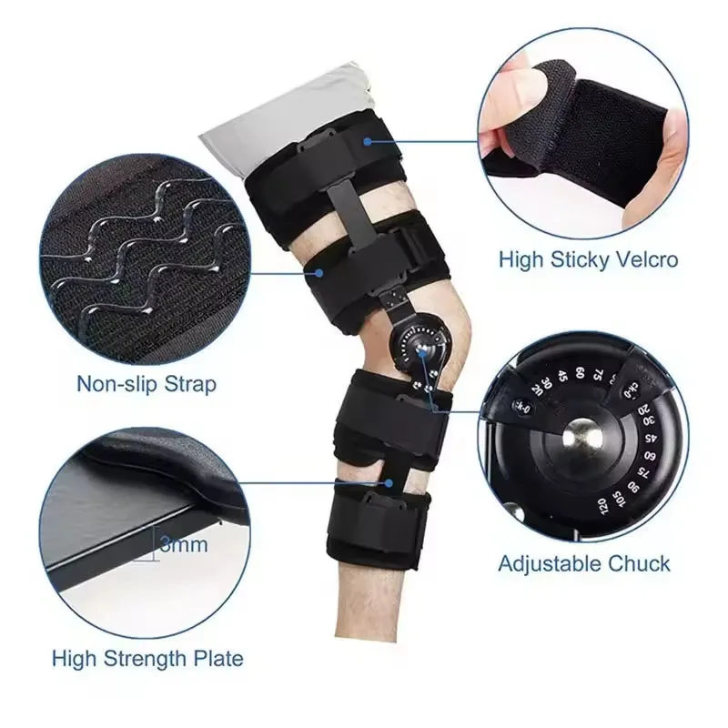 

Children Adjustable Hinged Knee Brace-Orthopedic Support Stabilizer After Surgery-Knee Joint Fixation Support-Leg Recovery Brace