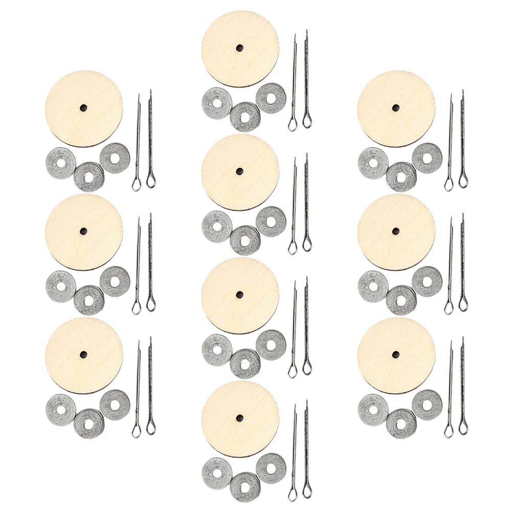 10 Sets Bear Joint Accessories Wood Joints Gaskets Wooden DIY Animal Washers