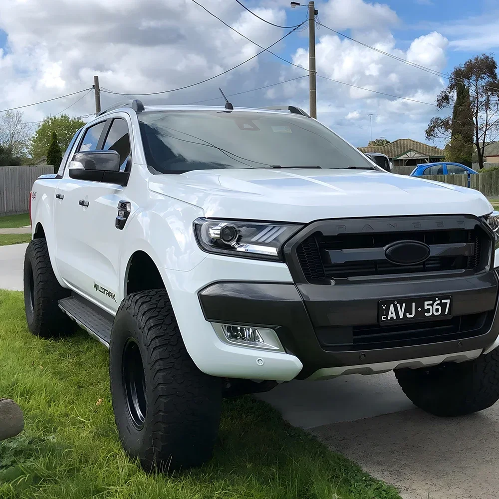 

Авто фары для Ford Ranger 2016-2020, светодиодные передние фонари автомобиля в сборе, обновление в стиле Mustang, линзы проектора, аксессуары для инструментов