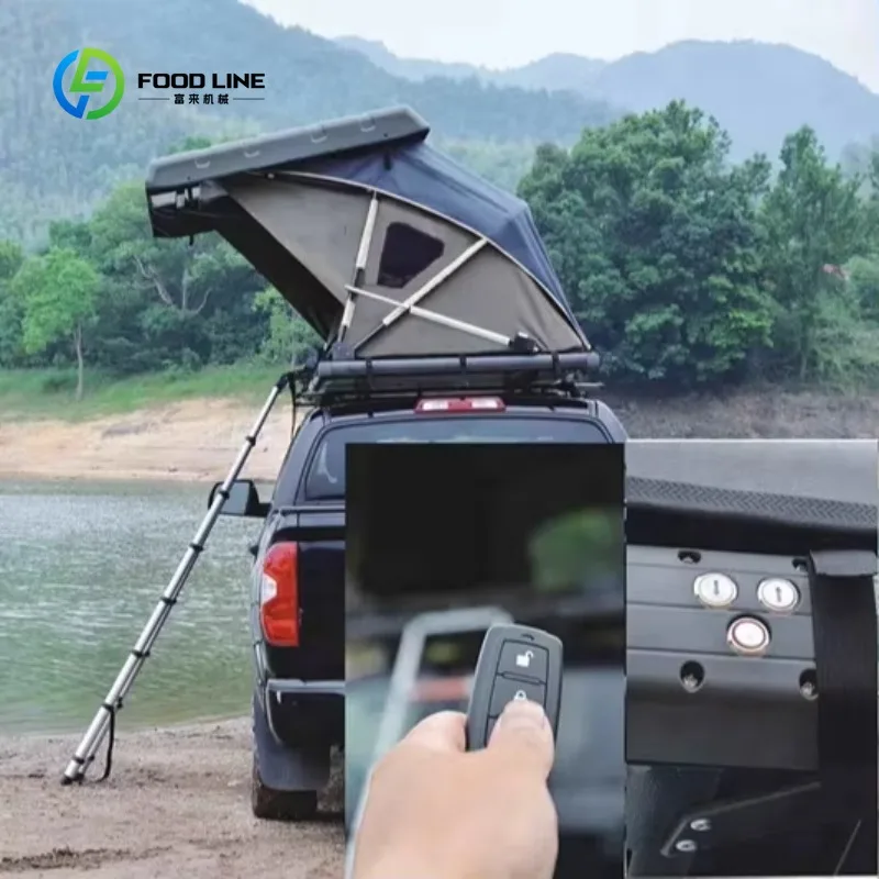 Customized 2 Person Outdoor Camping Electric Remote Car Hard Shell Roof Top Tent