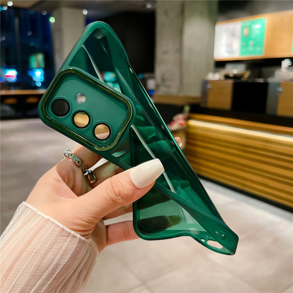 Phone Case For Samsung S23 Ultra S20 S21 FE S22 Plus M13 M33 M53 M14 M54 A31 Camera Protection Film Transparent Silicone Cover