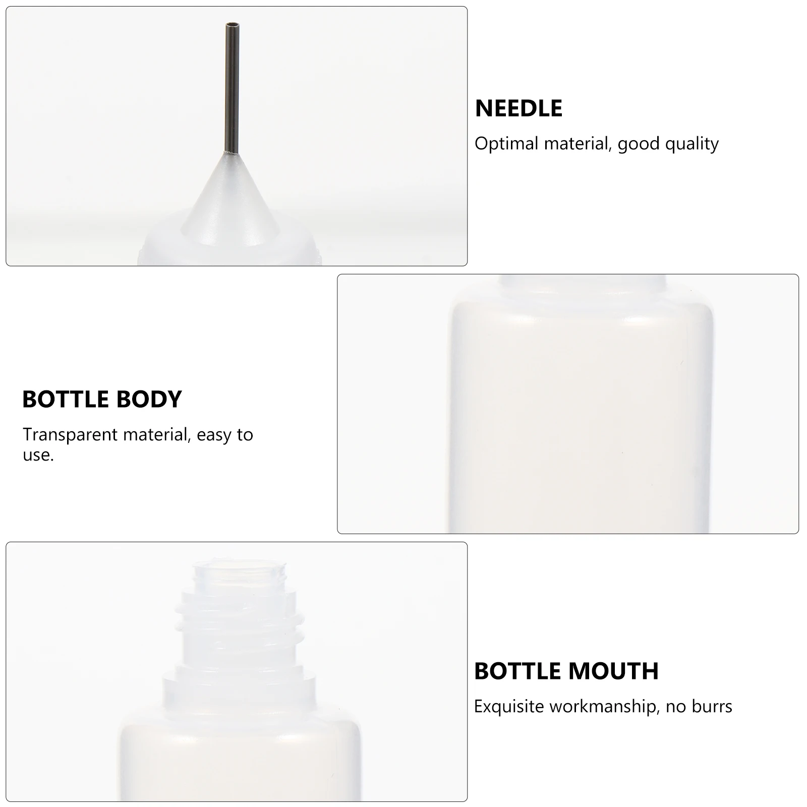 

12pcs Refillable Liquid Bottle Portable Sub Packaging Container For Oil Vinegar Dispenser Empty Bottle Pinhole Syringe Design