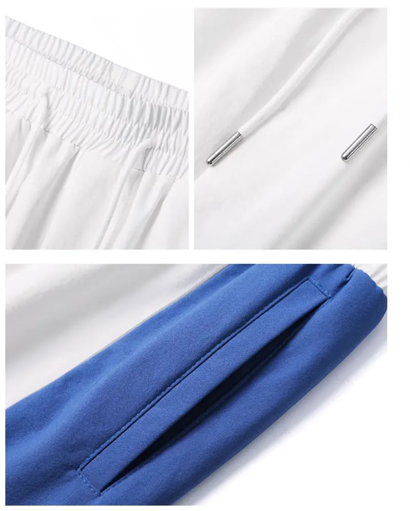 

2024 new handsome leisure loose sports with spring, summer and autumn multi-color bunched foot nine-point pants men's pants