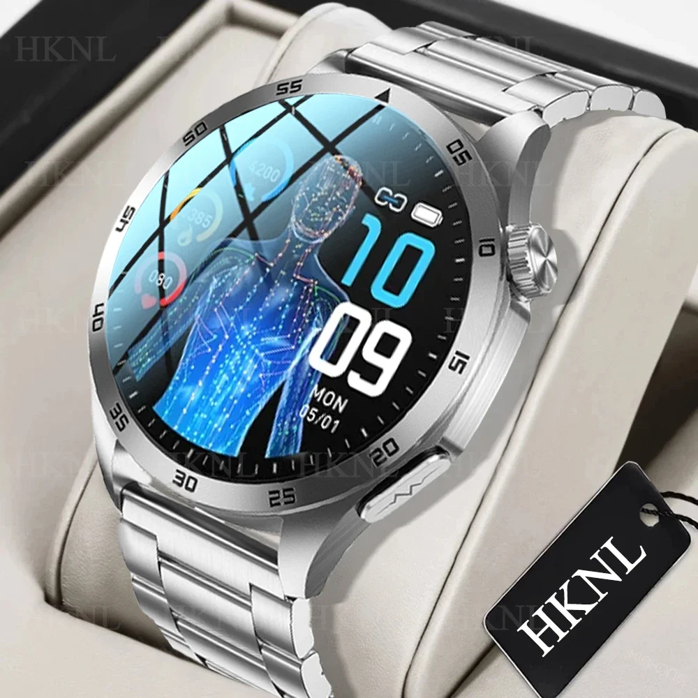 

2024 Men ECG+PPG Temperature Pulse Physiotherapy Smartwatch Men 466*466 HD Health Management BT Call Sports Waterproof Watches