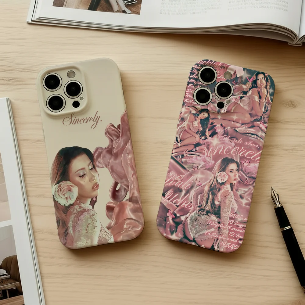 

American singer K-Kali Uchis phone case FUNDA For Samsung S25 S24 S23 A07 A17 A06 4G 5G Glossy HD Hard Cover Film Shell