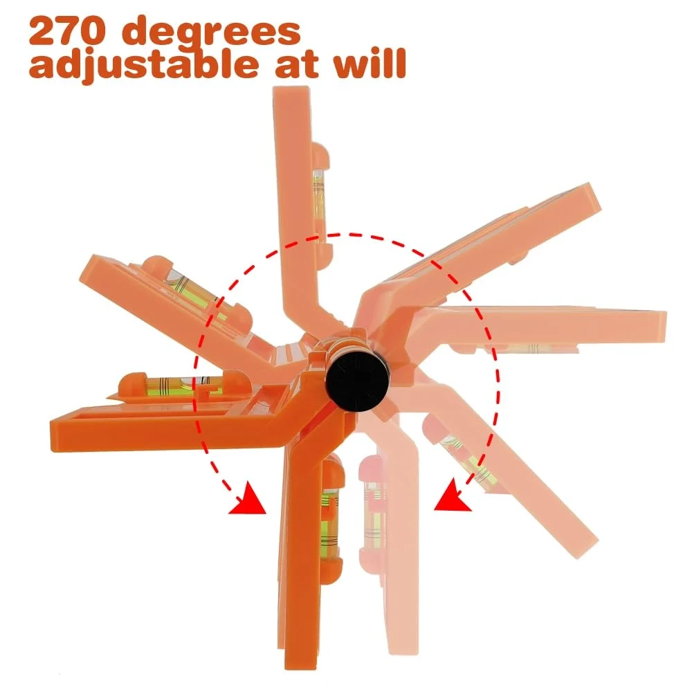 Angle Gauge Level Meter Magnetic Inclinometer Adjustable Pipe Level Fence Post Pipe Magnetic Adjustable Gauge  Pipe Angle Level