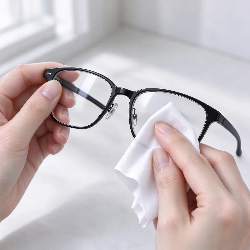 100PCS Portable Eyeglass Cleaning Wipes Disposable Lens Cleaner Tissues Streak Free for Glasses Phone Camera Screen Accessories