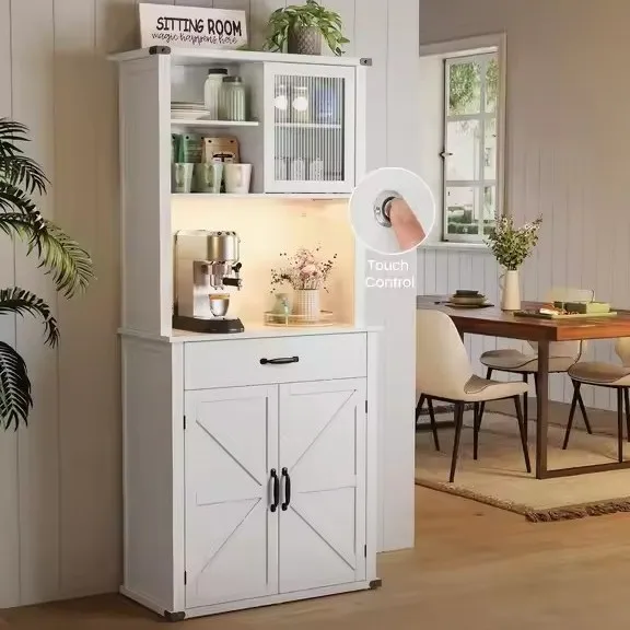 Modern simple home kitchen storage cabinet dining side cabinet 1 storage layer 1 pumping 1 sliding door 2 outer door high cabine
