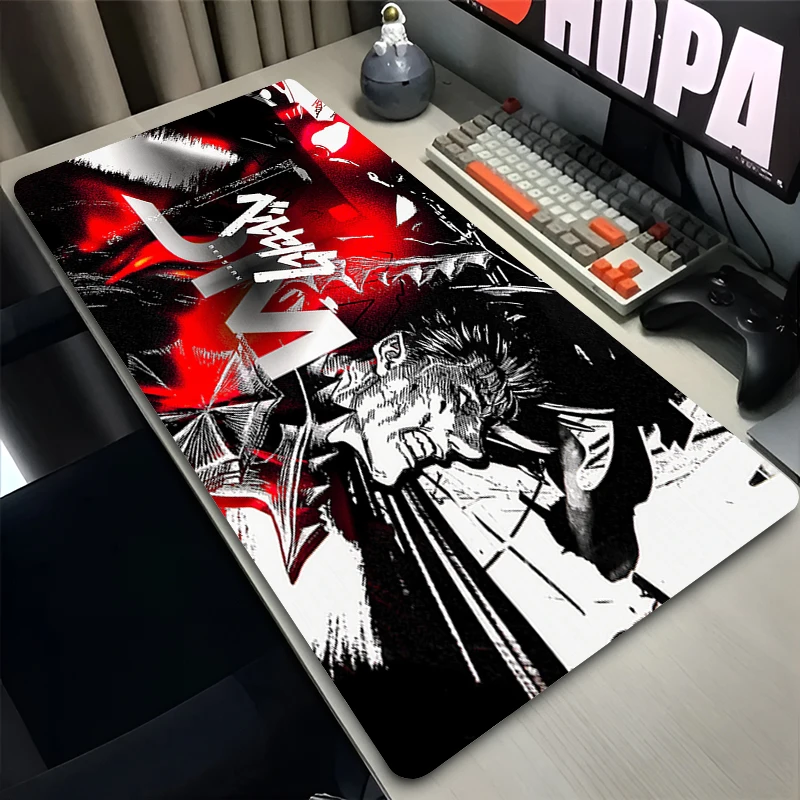 Hot selling Mouse Pad Big Size Laptop Desk Mat Non-Slip Anime Keyboard Pad B-BERSERK Gaming Extended Mousepad Cool Gamer Carpet