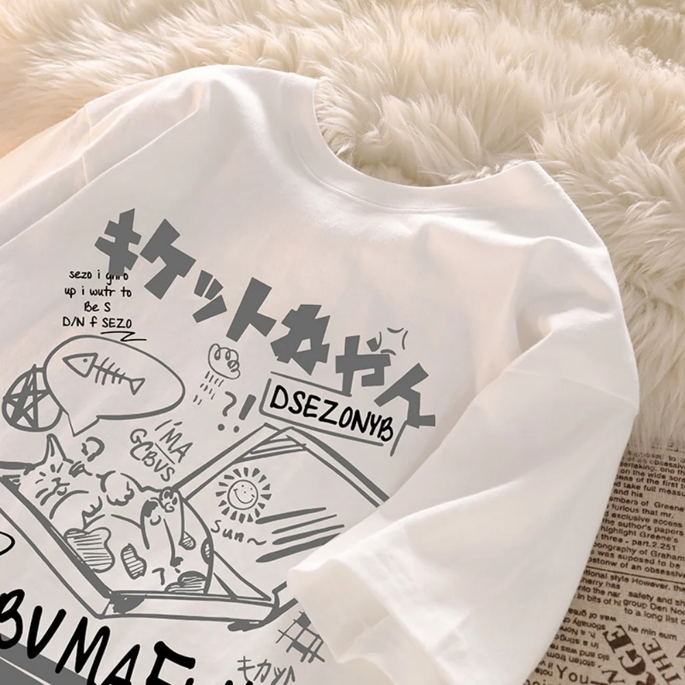 

Summer Retro Couple Versatile Half Sleeve Oversized Shirt Top Japanese Unisex Large Men's Women's Soft Short Sleeve T-shirts