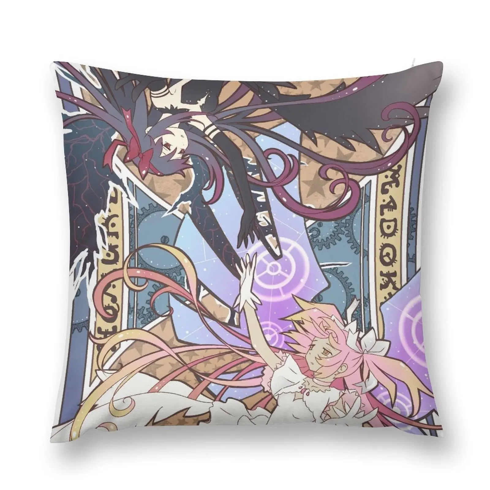 Madoka & Homura Throw Pillow Sofa Covers For Living Room Luxury Living Room Decorative Cushions pillow