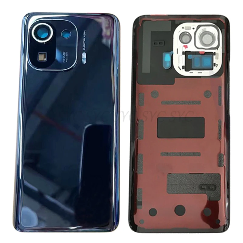 Original Rear Door Battery Cover Housing Case For Xiaomi Mi 11 Pro Back Cover with Camera Lens Logo Repair Parts