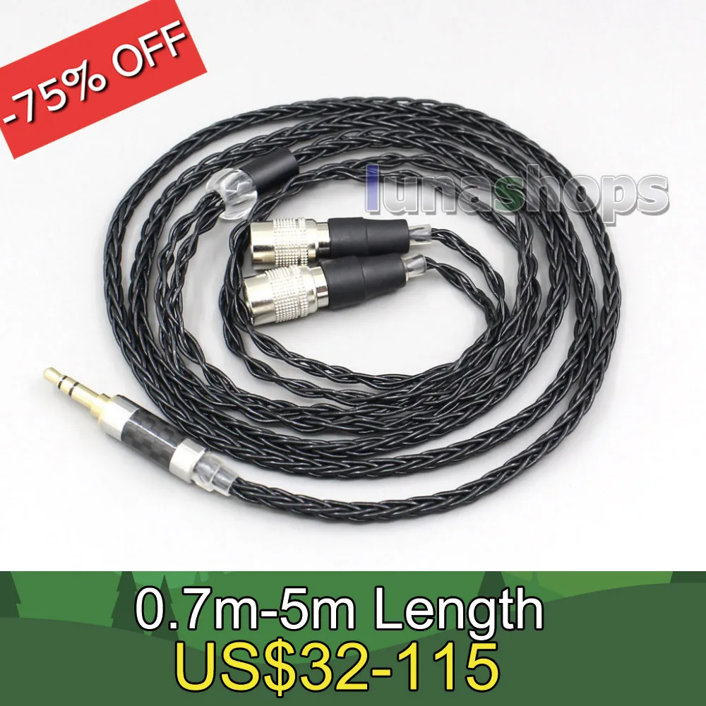 8 Core OCC Silver Mixed Headphone Cable For  MrSpeakers Ether 2 system C Flow CX AEON Noire RT Closed-Back Planar LN006449