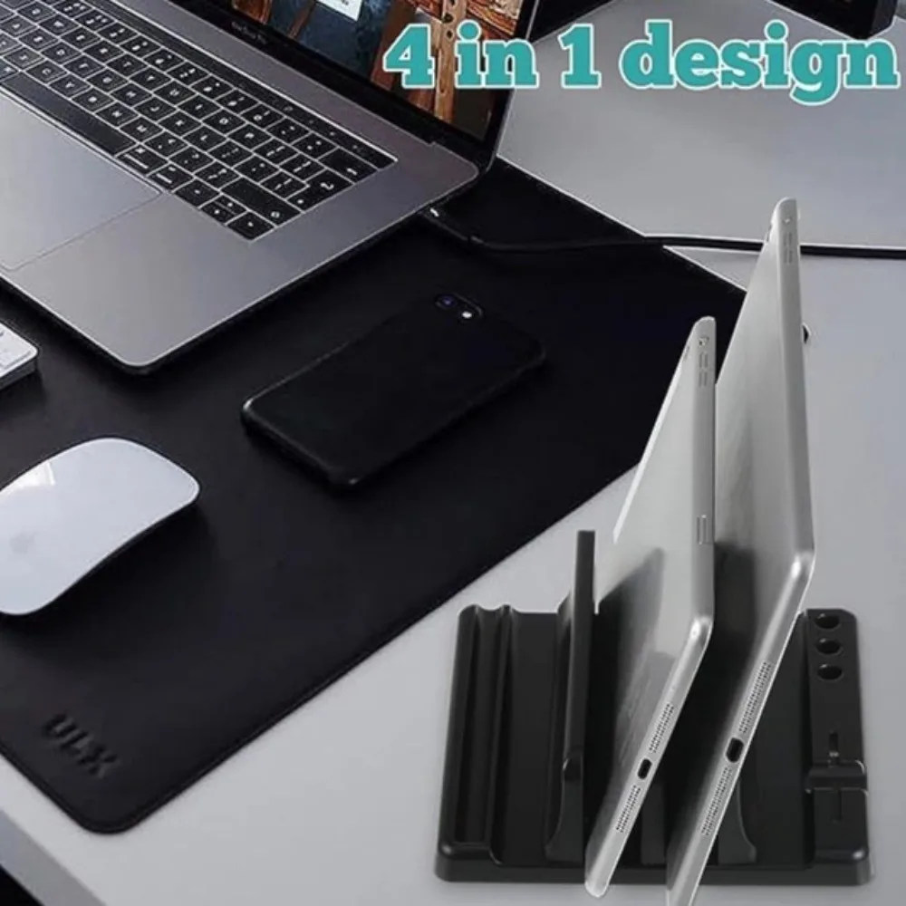 Save Space Universal Tablet Stand Scalable Width Portable Vertical Stand Adjustable Plastic Notebook Stand PC Laptop