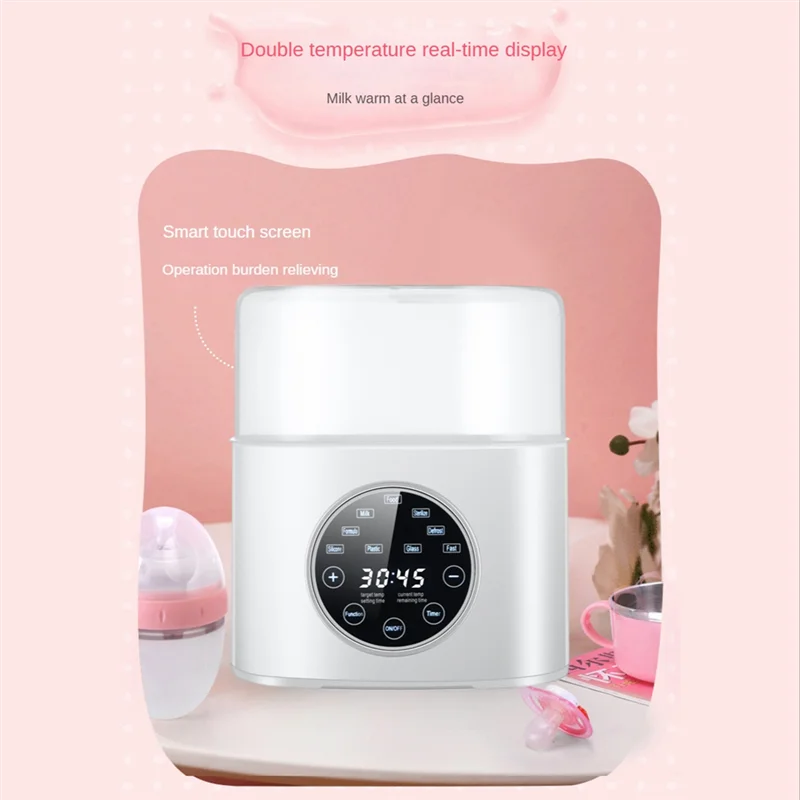 AA96 Penghangat Botol Bayi 5-In-1 Multifungsi Penghangat Susu Ibu Pemanas Cepat & Penghangat Pencair Beku dengan Timer Colokan EU