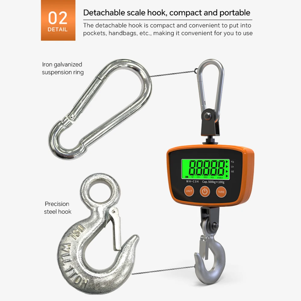 Báscula digital colgante para pesar perros y gatos – Hasta 500kg - imagen 2