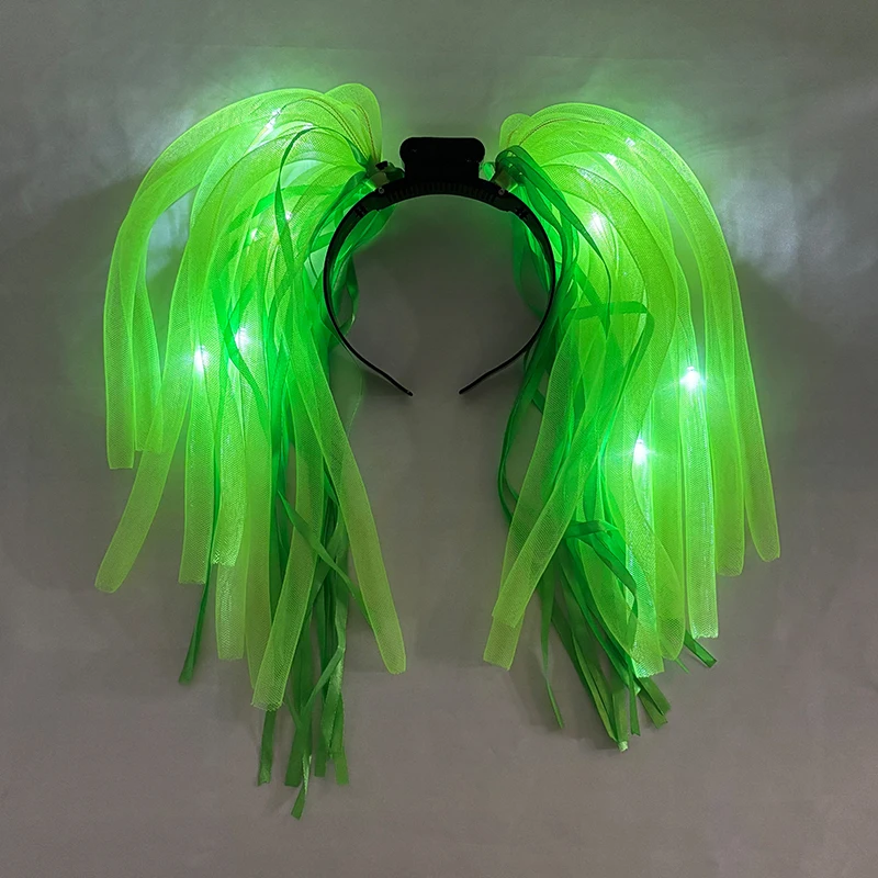 Cosplay Luminous Hose Hair Headband Costume Accessories Big Hair Decorative Headgear For Boys Girls