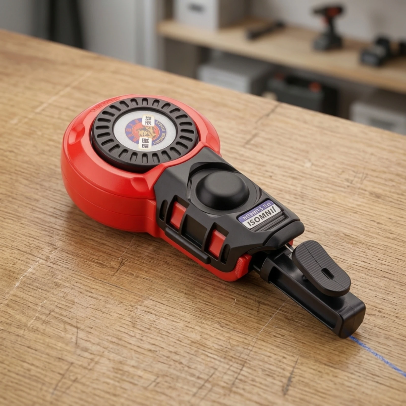 Chalk Line Reel with Pistol Grip Compact Craftsperson's Chalk Line Tool Lightweight Portable for Masons, Construction