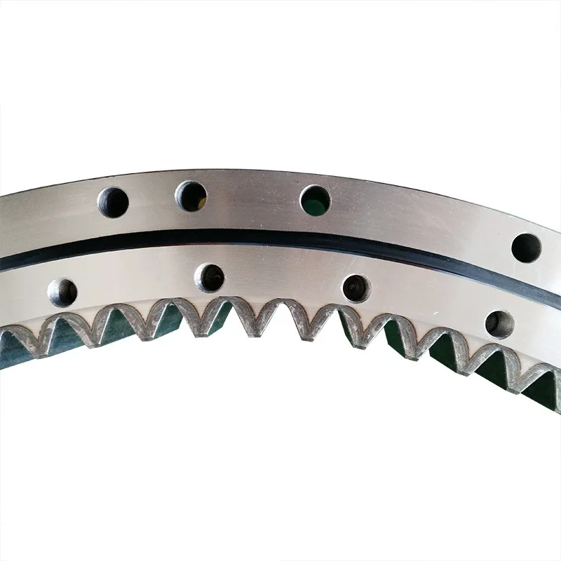 Excavator Internal Gear Swing Ring Bearing Swing Ring with Teeth Quenching