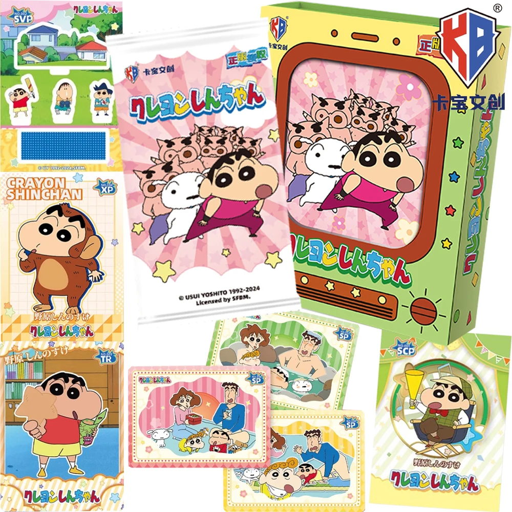 

New Kabao Original Crayon Shin-chan Collection Cards Japanese Funny Anime Nohara Hiroshi Misae Exquisite Figure Cards Toys Gifts
