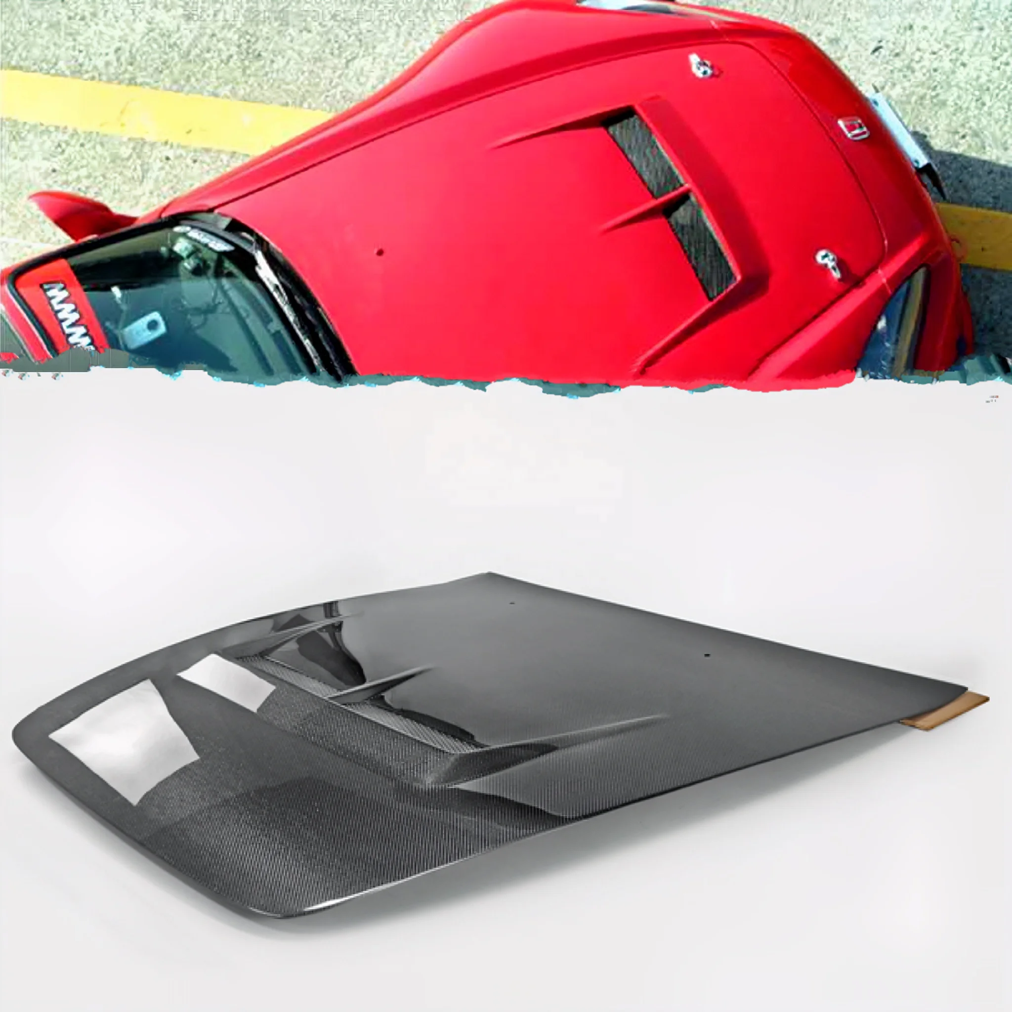 

Для Honda S2000 AP1 AP2 JS капот S2000 карбоновый вентилируемый капот двигателя F20c карбоновый капот