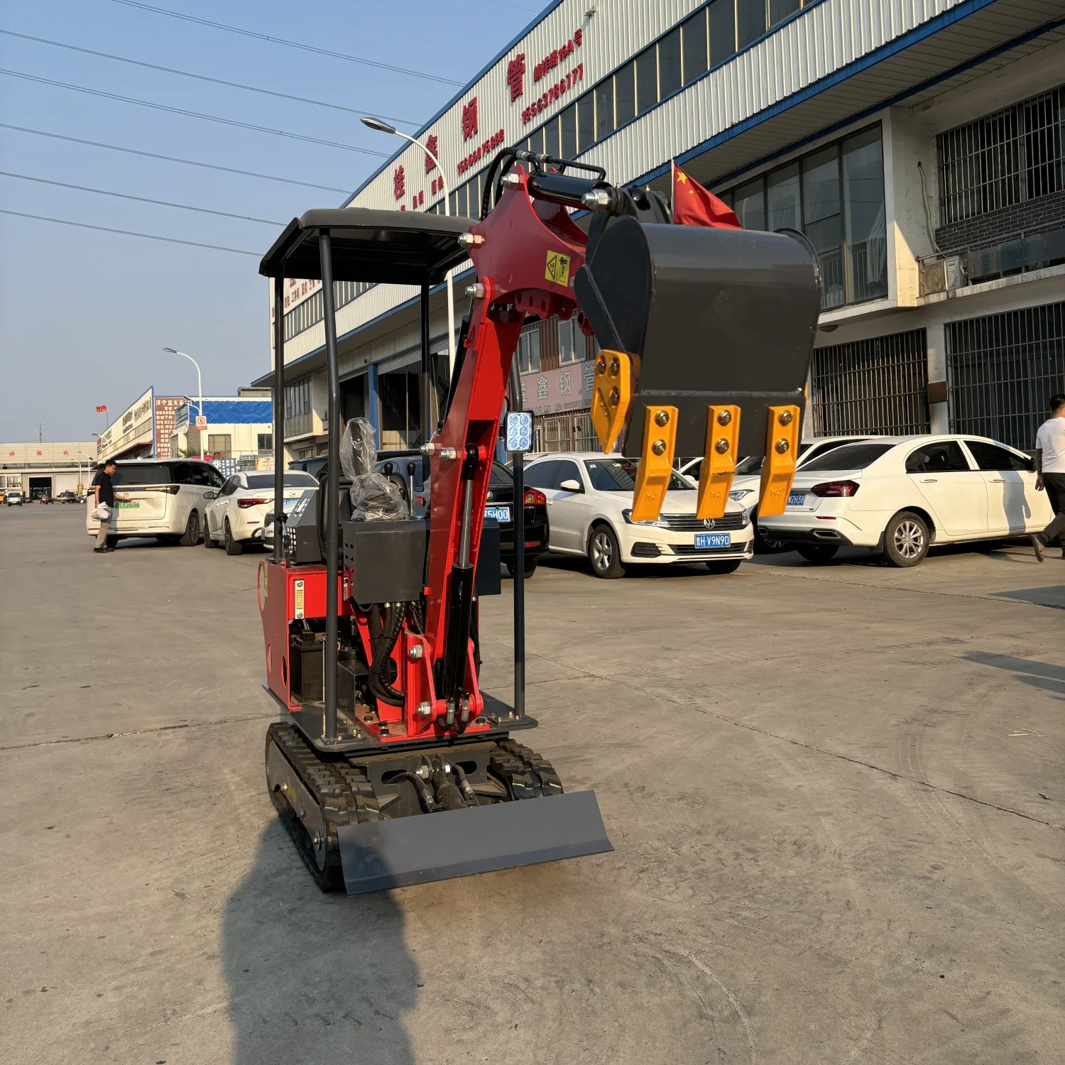 Mini pelle CE Epa Euro 5 à haute efficacité de travail, cabine multifonctionnelle personnalisée, livraison rapide, mini-pelle de 1 tonne