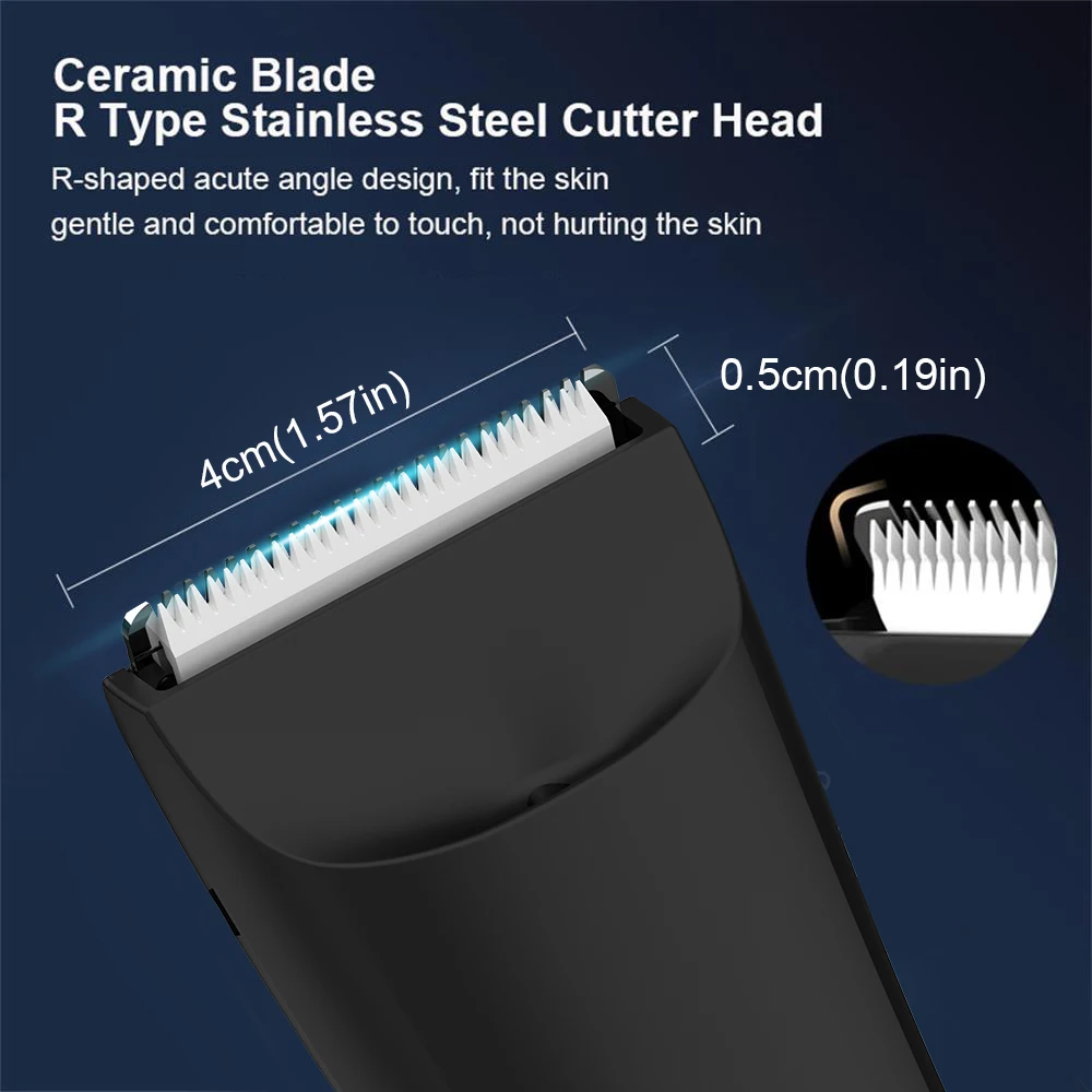 전기 헤어 트리머 남성용 면도기 USB 충전식 얼굴/바디 헤어 리무버 휴대용 수염 면도기 무선 이발기